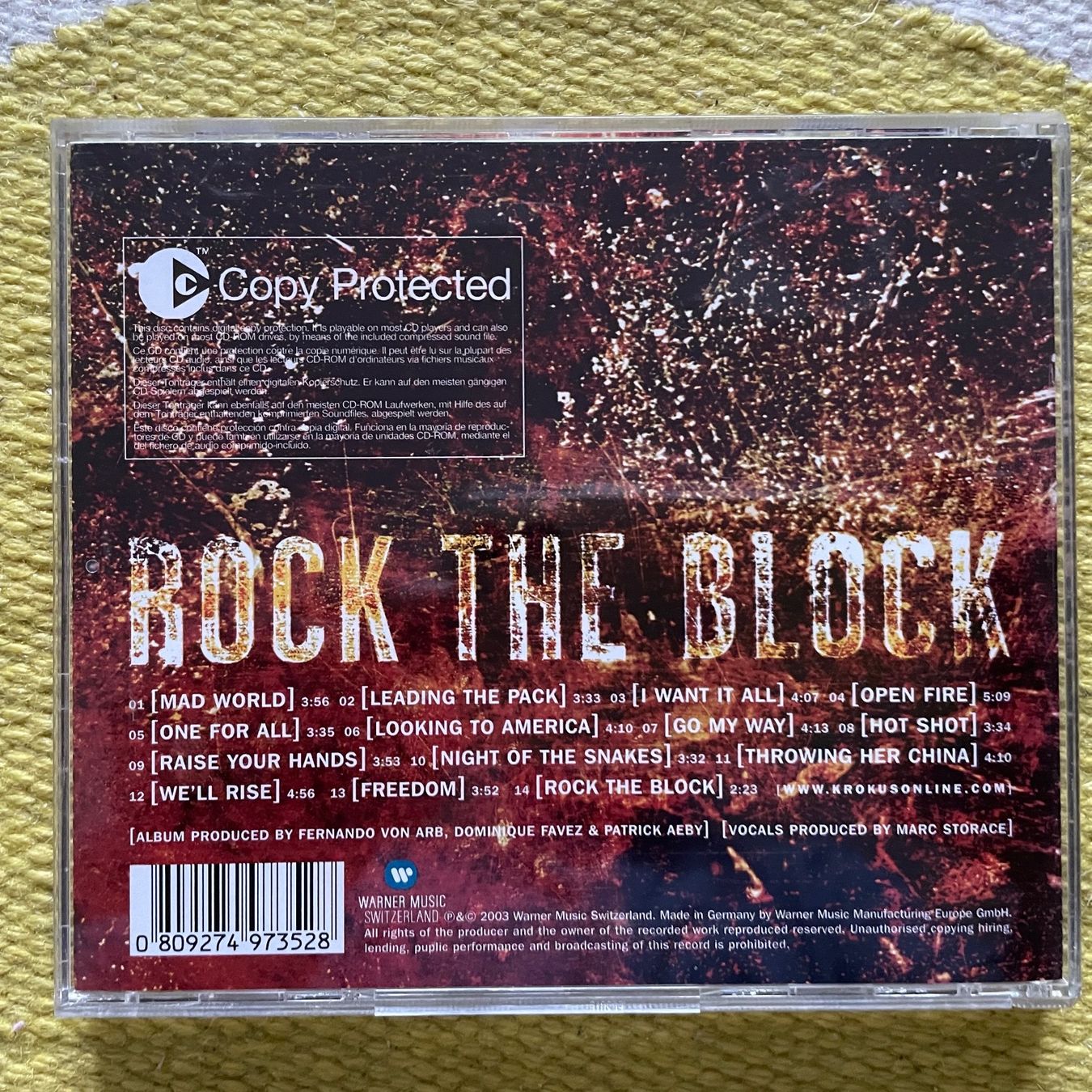 CD: KROKUS-ROCK THE BLOCK – Usato da Rorschacherberg venduto da CD-Roli 1