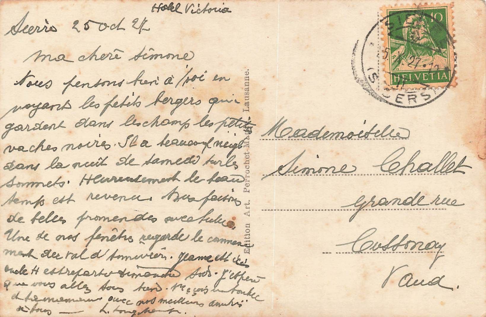 Cartoline postali: Sierre Borzuat – Usato da Biasca venduto da Blenio71 1