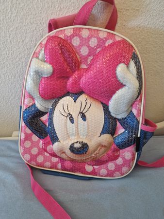 Kinderrucksack Minnie Maus mit Pailletten guter Zustand