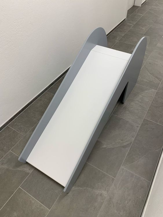 ATAA Toys Rutsche XL 185cm - Kinderrutsche Mit Basketballkorb Blau