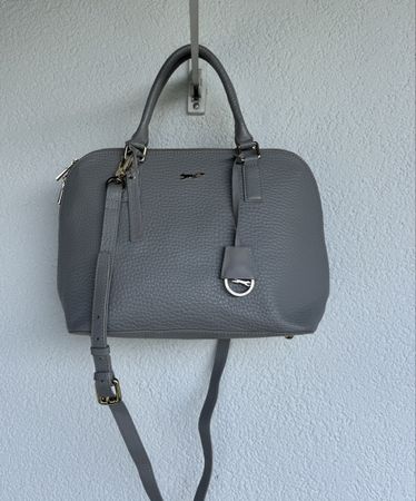 Graue Ledertasche Paul Costelloe