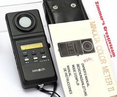 MINOLTA COLOR METER II , Anleitung + Täschli