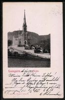 AK Lungern, Kirche, 1914