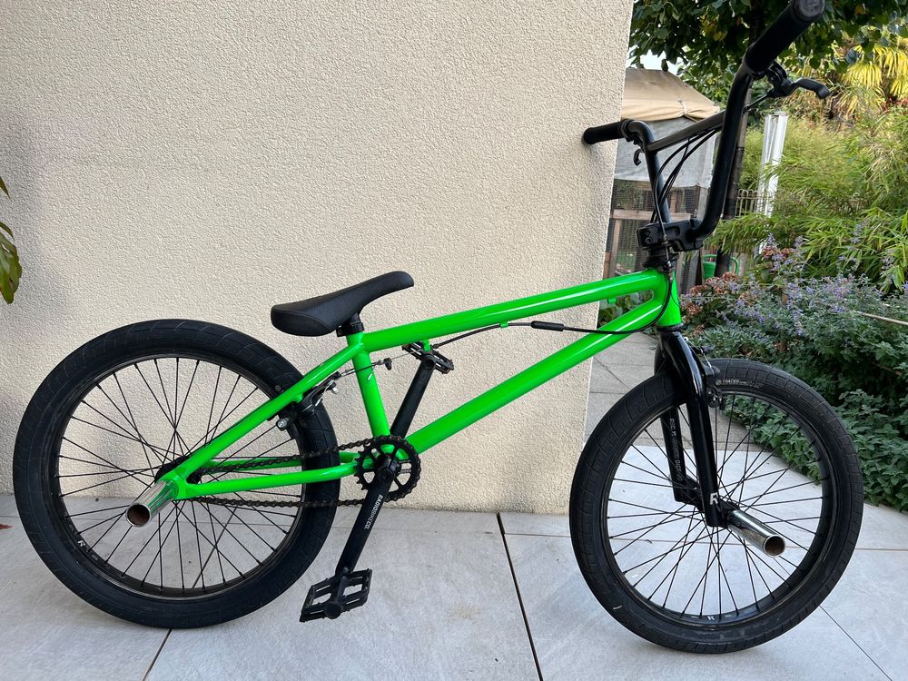 BMX FS1 Draak Unisex - Verde Sicurezza, 20 TT, Freni Odyssey | Per Freestyle, Park E Halfpipe - Foto 2