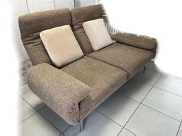 Rolf Benz Plura Multifunktionssofa Couch beige braun grau