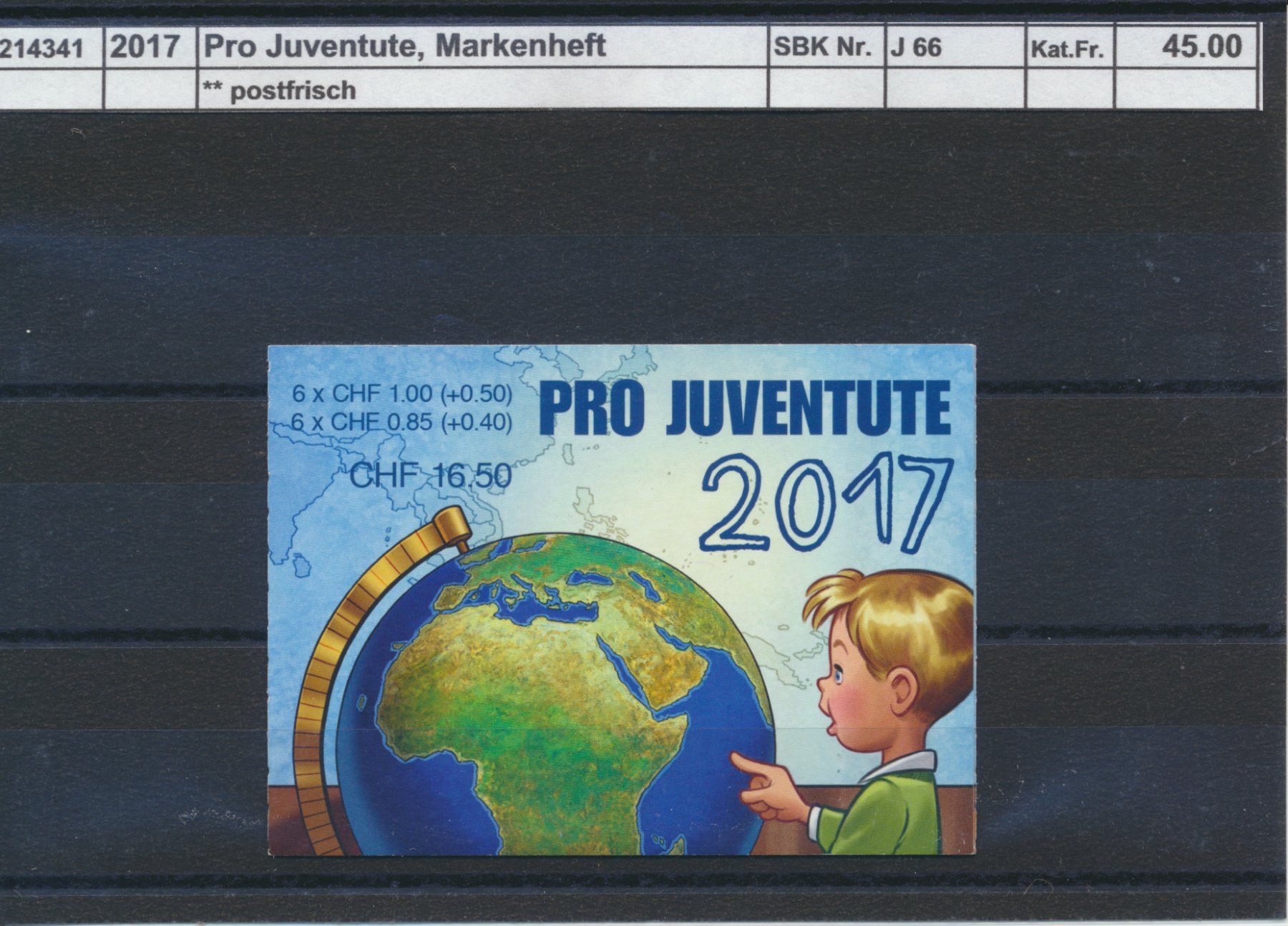 Tutti i francobolli: 2017 Pro Juventute, Markenheftchen, ** postfrisch – Nuovo (secondo la descrizione) da Winterthur venduto da Zupogeru