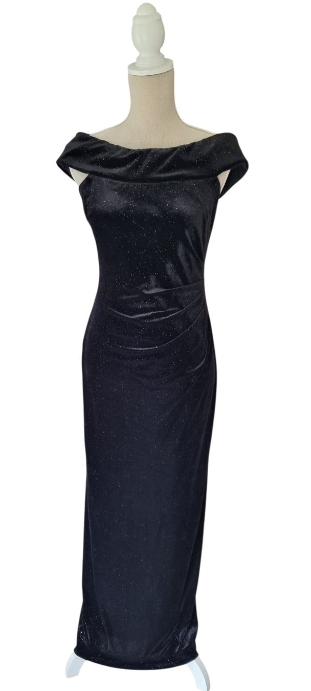 Vestiti: Schwarzes Samtabendkleid von Christian Berg Gr. 36 – Usato da Champlan venduto da acr_kkd5
