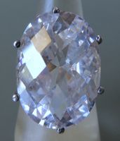 Silber 925 Zirkonia Statement Fingerring Gr. 56