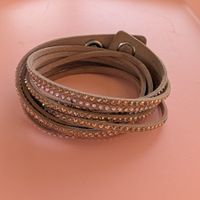 Original Swarovski „Slake“ Wickelarmband – Beige / Champagne