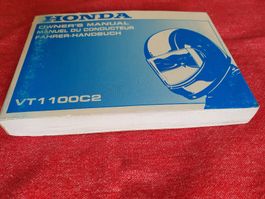 Fahrer-Handbuch HONDA VT1 100C2 gut erhalten vollständig.