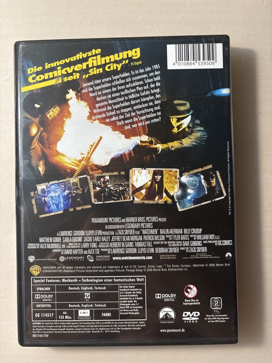Alle DVDs: Watchmen - die Wächter (0405) – Gebraucht aus Ruswil von Slivio_ 1