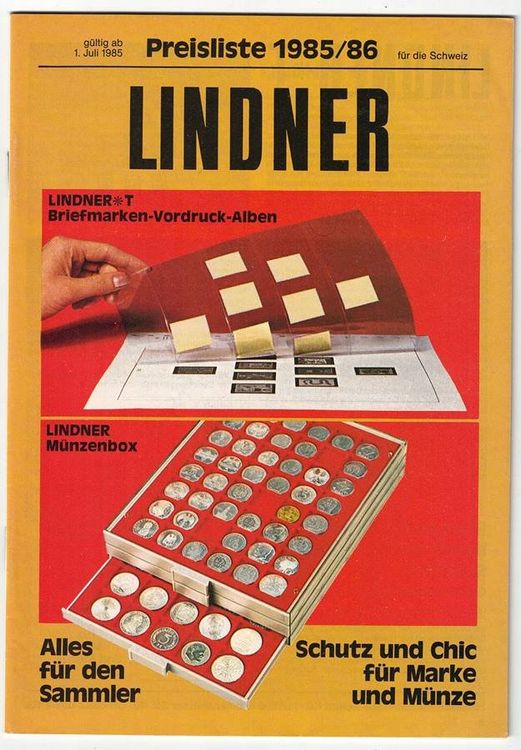 Lindner Preisliste Katalog Briefmarken 1985/86 (Gebraucht) in