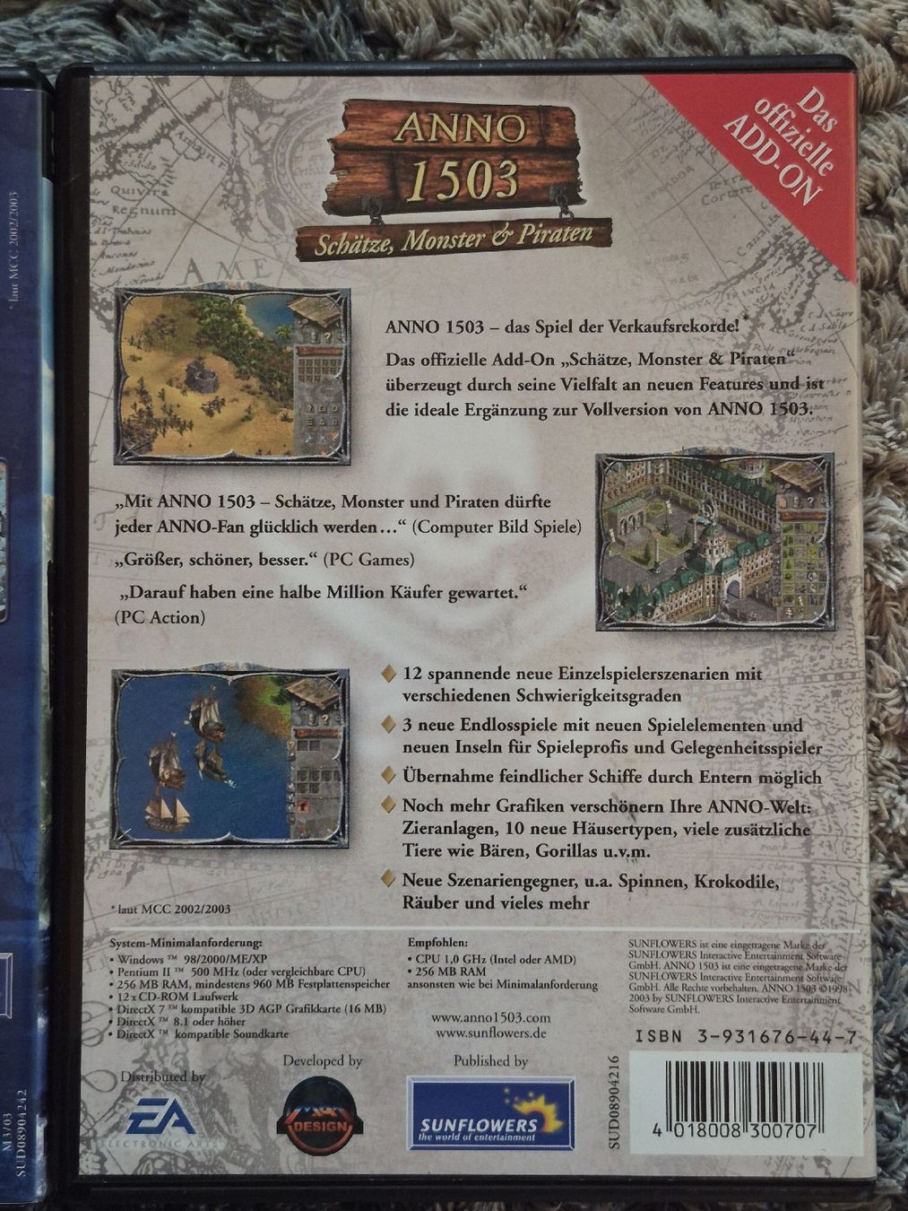 Giochi: Anno 1503 PC-Spiel-Klassiker: Original & Addon – Usato da Vordemwald venduto da Esel04 2