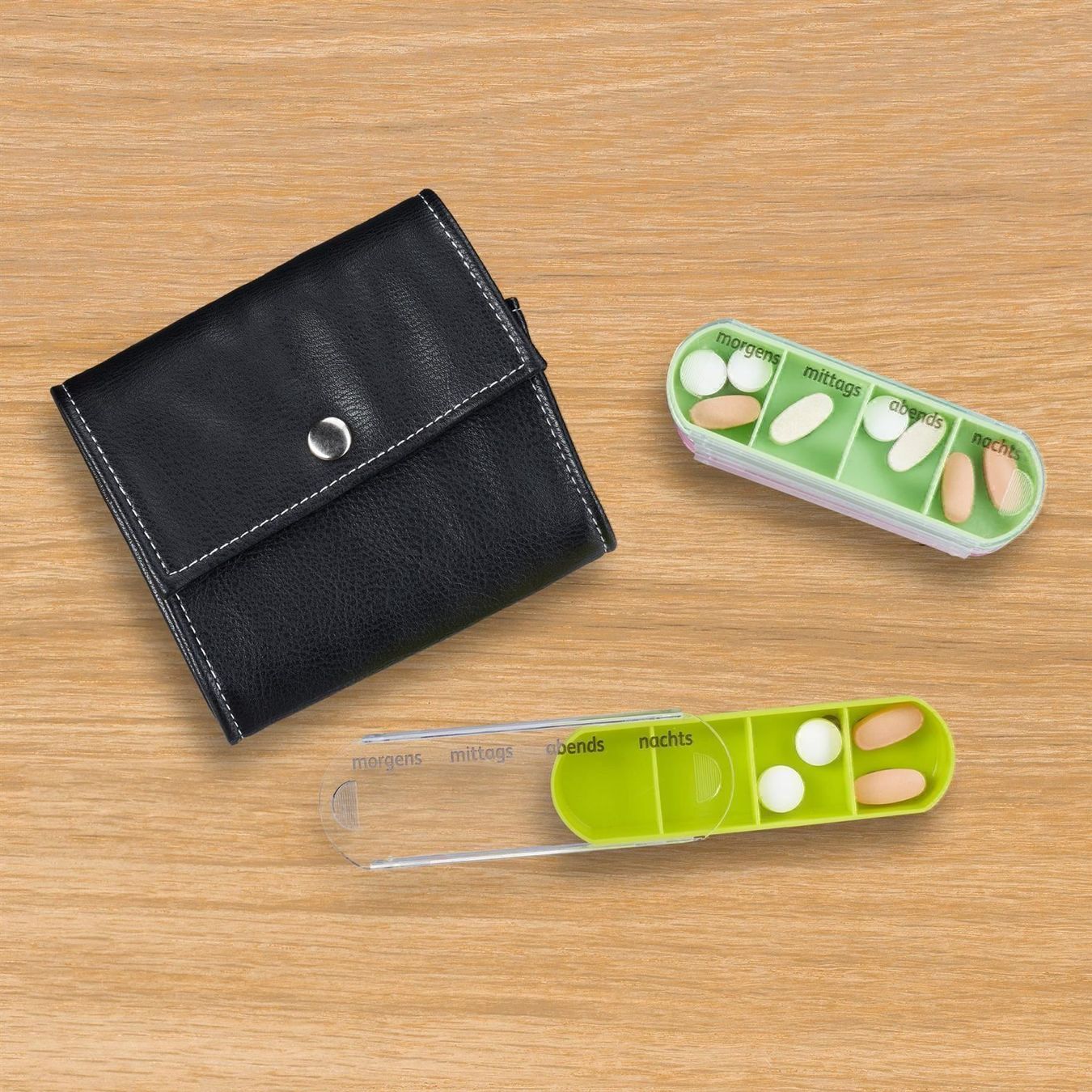 Altro in Cosmetici & Cura: TABLETTENBOX 7 TAGE mit ETUI KUNSTLEDER – Nuovo e nell'imballaggio originale da Gerlafingen venduto da Tsuru 1