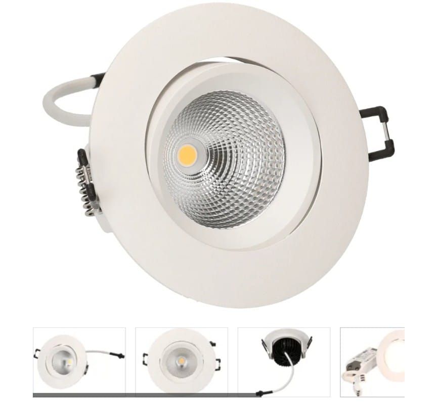 Lampade: 24 Stuck Led-Einbauspot Elegance Weis mit Trafo – Usato da Basel venduto da Xanperican 1