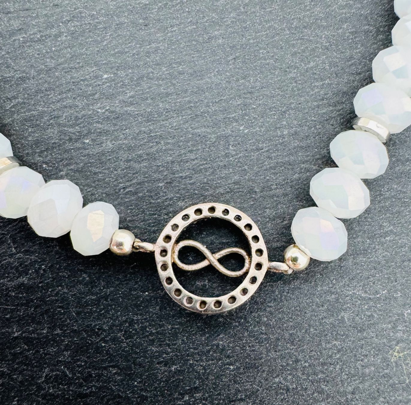 Armbänder & -reifen: Elastisches Infinity Armband Sterling Silber, Handmade Weiss – Neu (gemäss Beschreibung) aus Goldach von byBigo 1