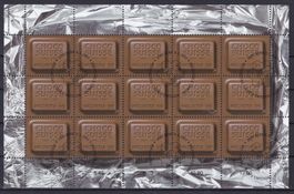2001, ZIERBOGEN 100 JAHRE CHOCO SUISSE, ET-GESTEMPELT