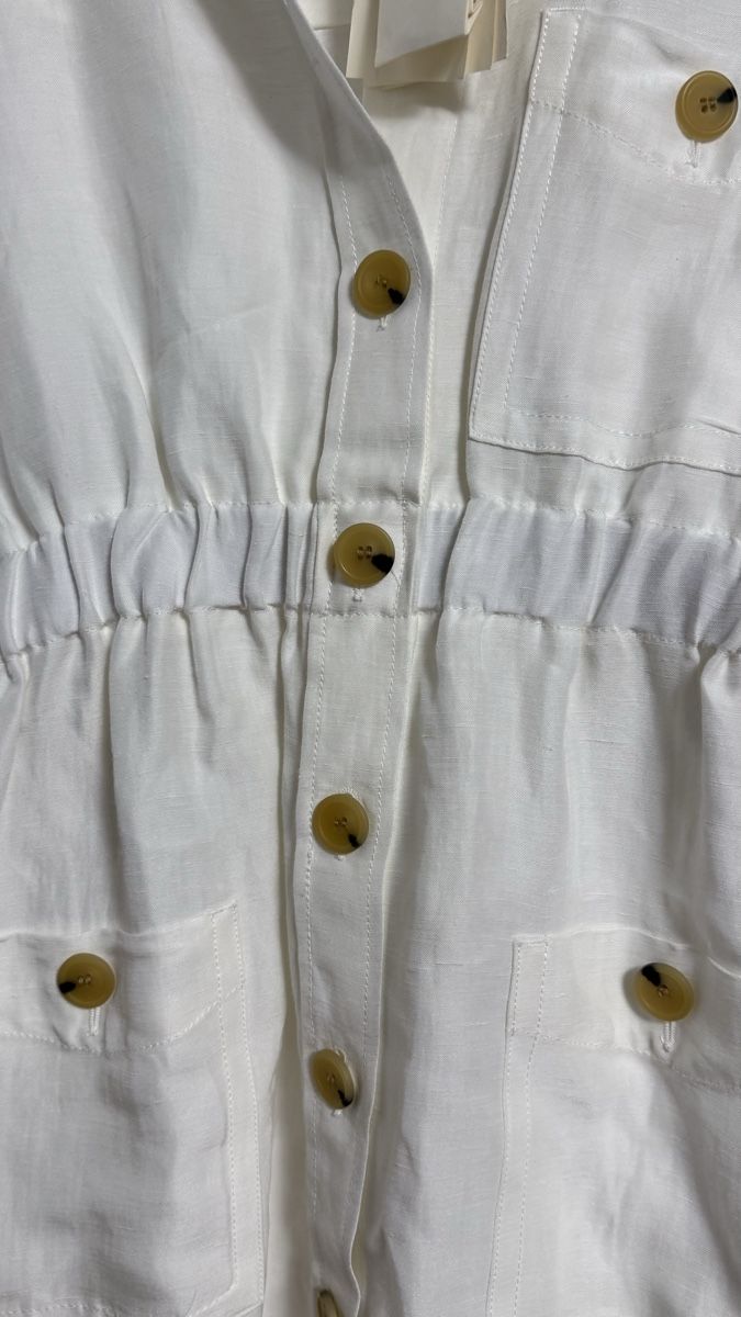 Sandro Vestiti: Robe Sandro Taille 36 Ecru Neuve avec etiquette – Usato da Cham venduto da Ezhdoll 1