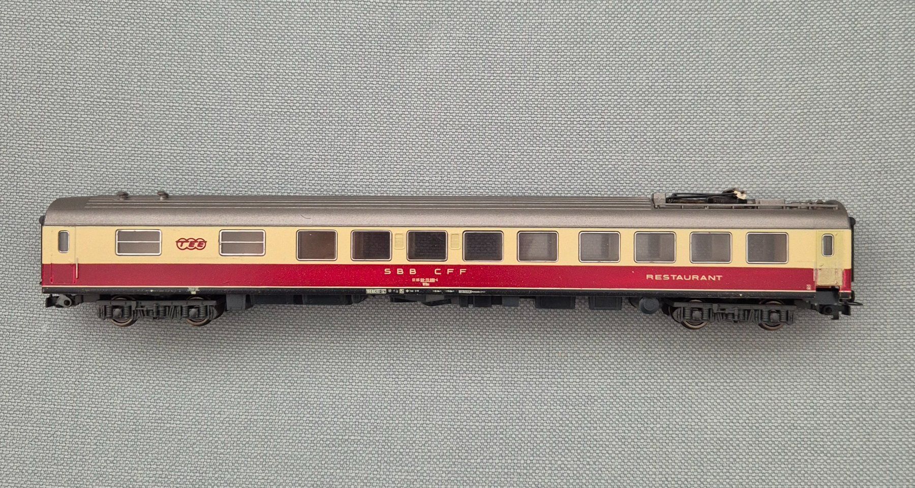 Liliput Modellini di ferrovie: Liliput H0 SBB WRm TEE Restaurantwagen – Difettoso da Zug venduto da storsi