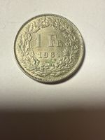 Schweizer 1 Franken Silbermünze 1921