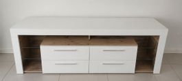 Sideboard in weiss / Holzoptik
