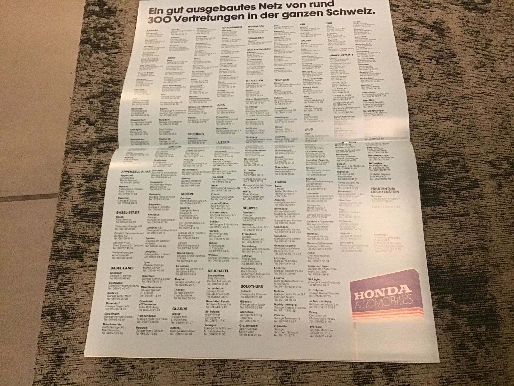 Honda Documenti: Honda Programm Verkaufsprospekt 1982 – Usato da Scherzingen venduto da Starseller62 4