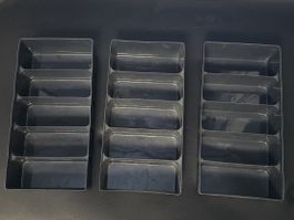 3× Aufbewahrungsboxen / Sortierboxen – stapelbar