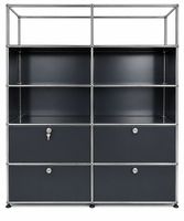 USM Regal, schwarz, gebraucht