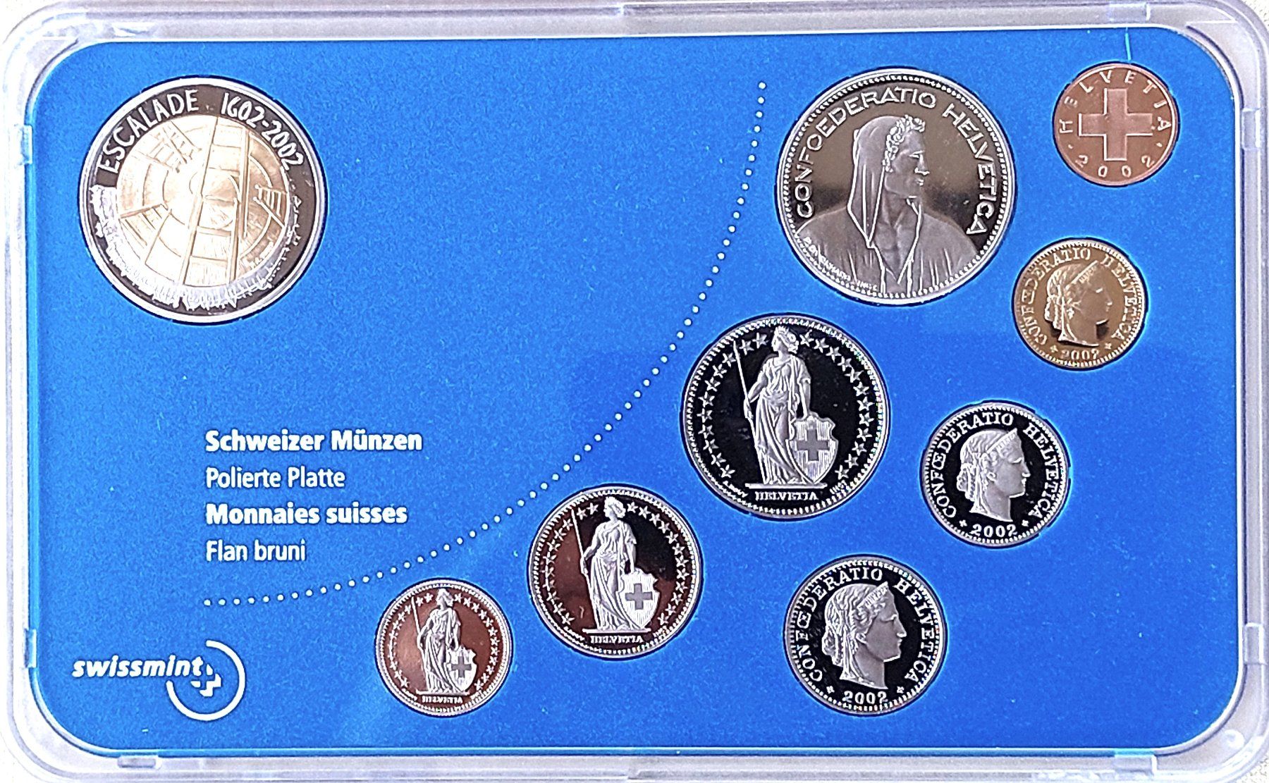 Tutti le monete: CH - Münzsatz 2002 pp – Nuovo (secondo la descrizione) da Arch venduto da repros 3