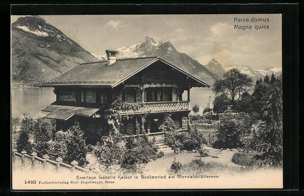 Cartoline postali: Beckenried am Vierwaldstättersee, Ermit – Usato da Berlin venduto da bartko-reher