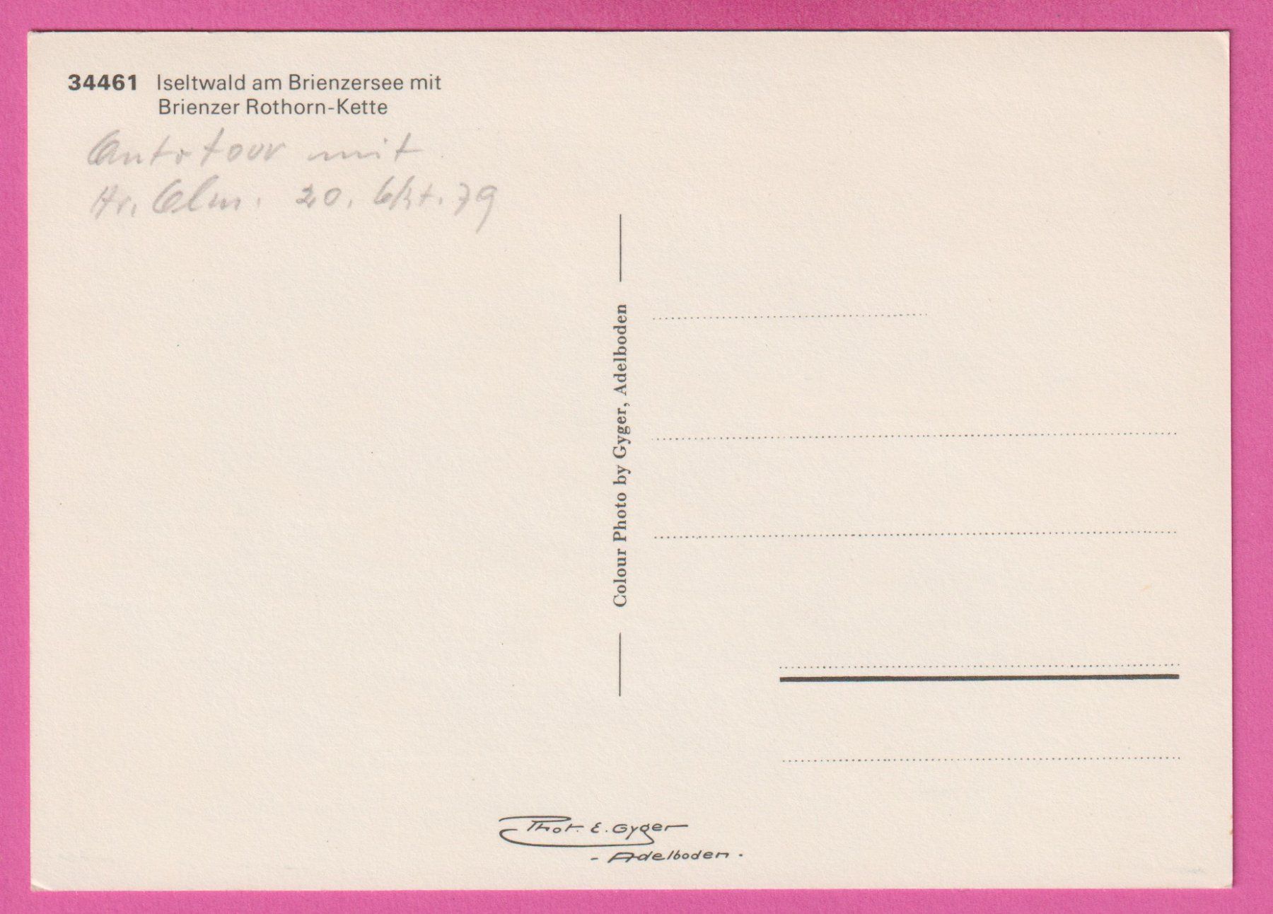 Cartoline postali: Iseltwald 1979 am Brienzersee – Usato da Einsiedeln venduto da dillie 1