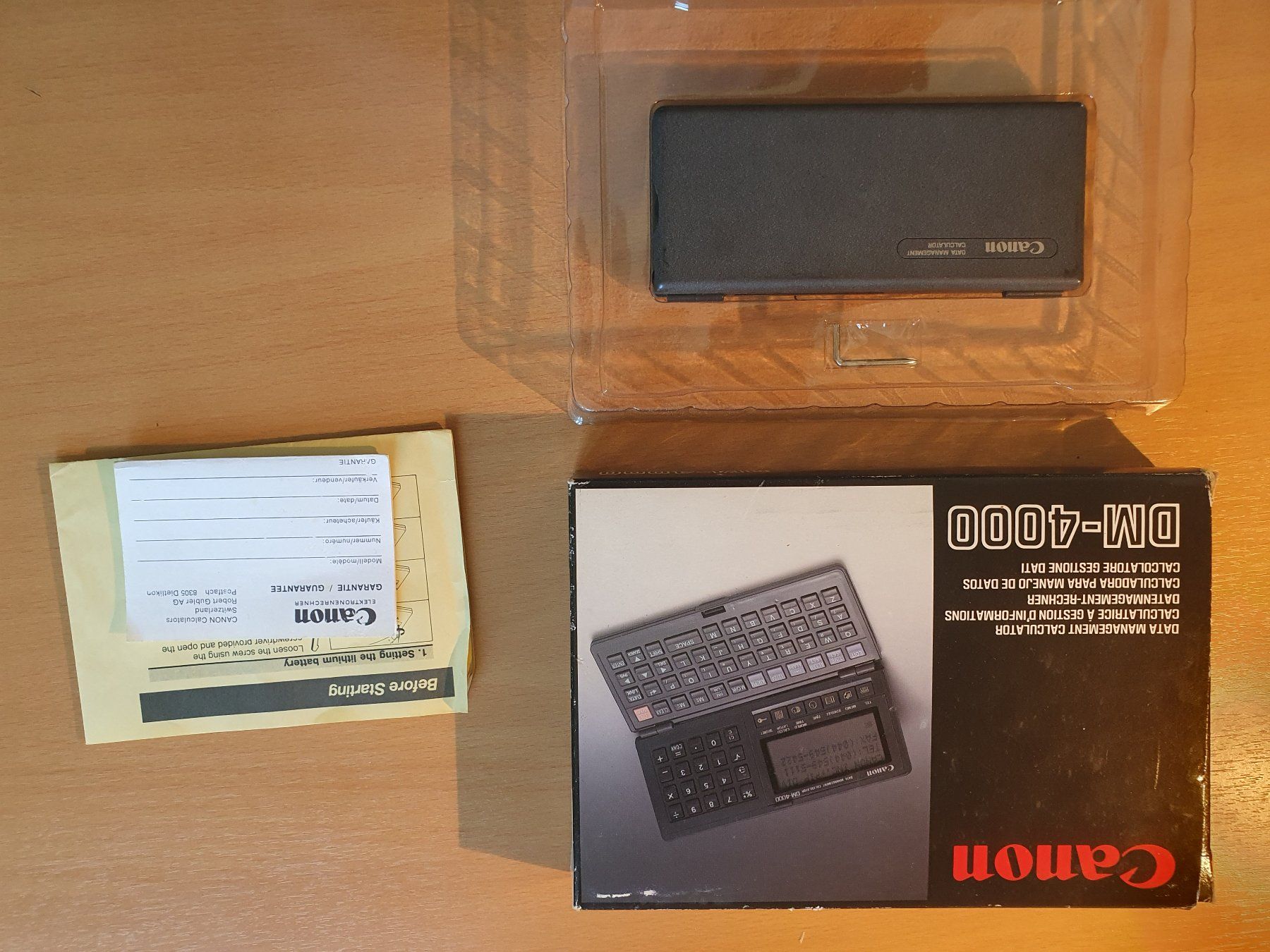 Canon Calcolatrici tascabili: Canon DM-4000 Data Manager Calculator von 1991! – Usato da Burgdorf venduto da mentalshopCH