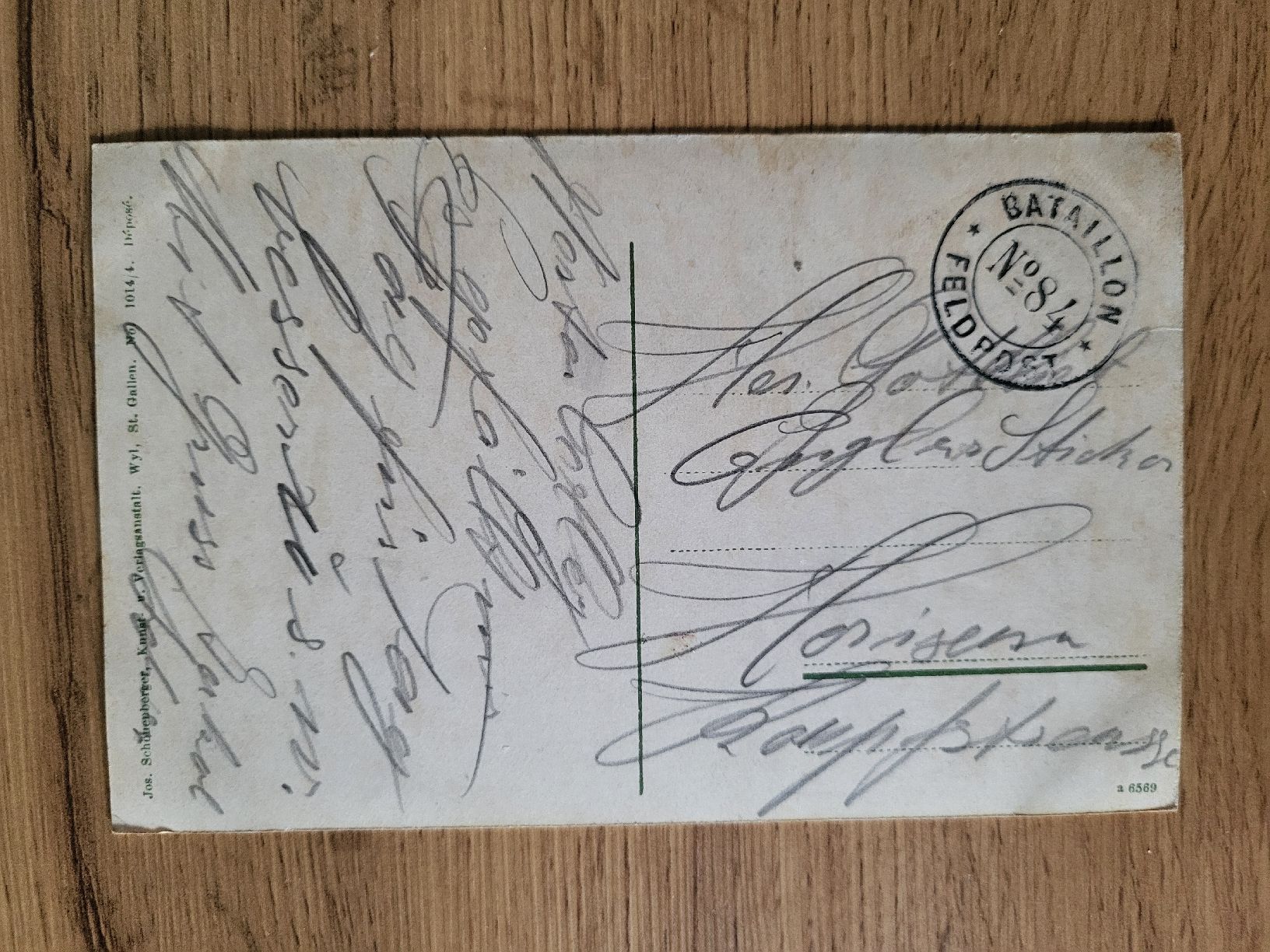 Cartoline postali: Ansichtskarte Militärturmen Feldpost Batallion N81 – Usato da Allschwil venduto da Uhrenbinz 1
