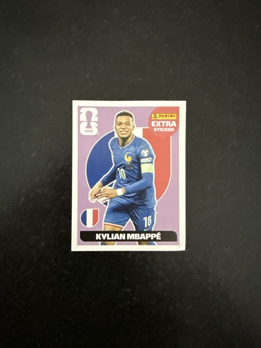 Panini Carte collezionabili: Panini WM 2026 Extra Sticker Kilian Mbappé REGULAR – Nuovo e nell'imballaggio originale da Alle venduto da benji024