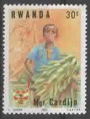 Tutti i francobolli: RUANDA - Mgr. Cardjin 1982   (19 – Usato da Ruggell venduto da Masescha