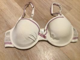 Soutien-gorge blanc & mauve 80B ELLEN AMBER