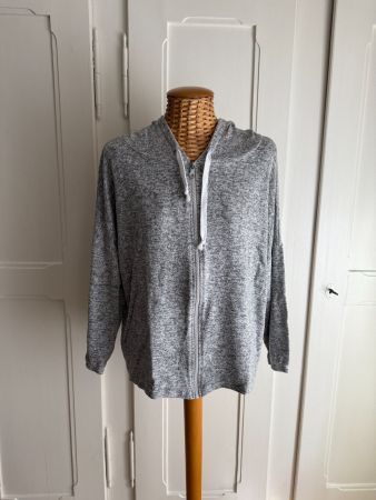 TEZENIS - Sweatjacke grau meliert oversized S