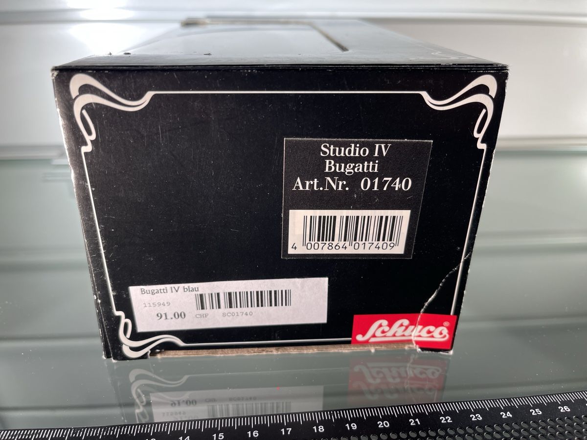Schuco Modellautos: Schuco Studio IV Bugatti blau, OVP, Nr. 01740 – Neu (gemäss Beschreibung) aus Siebnen von speedy63 1