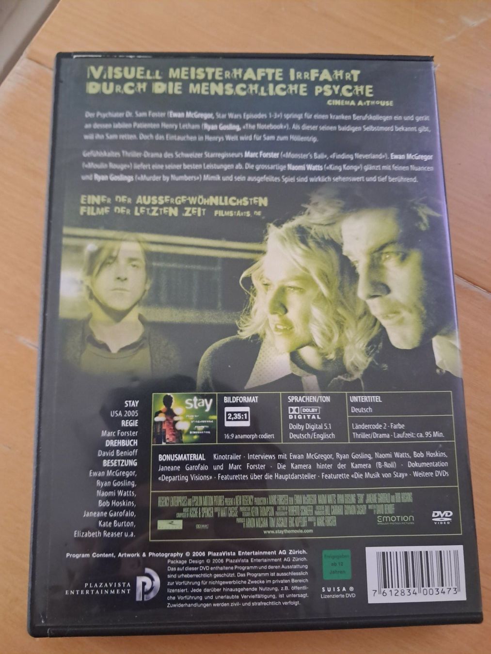 Tutti i DVDs: Stay (2005) – Usato da Zürich venduto da Oi_love_Oilas81 1