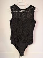 Damen-Body schwarz  mit Spitze in Grösse XS, neuwertig