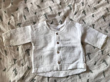 Handmade Musselinhemd 68 NEU
