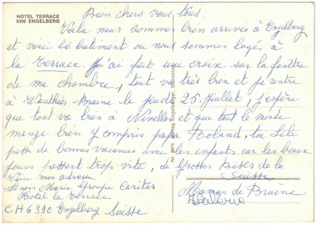 Cartoline postali: Engelberg - Standseilbahn Hotel Terrace – Usato da Binningen venduto da Mountainrider 1