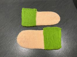Handgestrickte Bettsocken Gr. 39/40