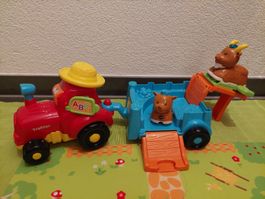 VTech TUT TUT Animo - Traktor mit Anhänger und 2 Tieren