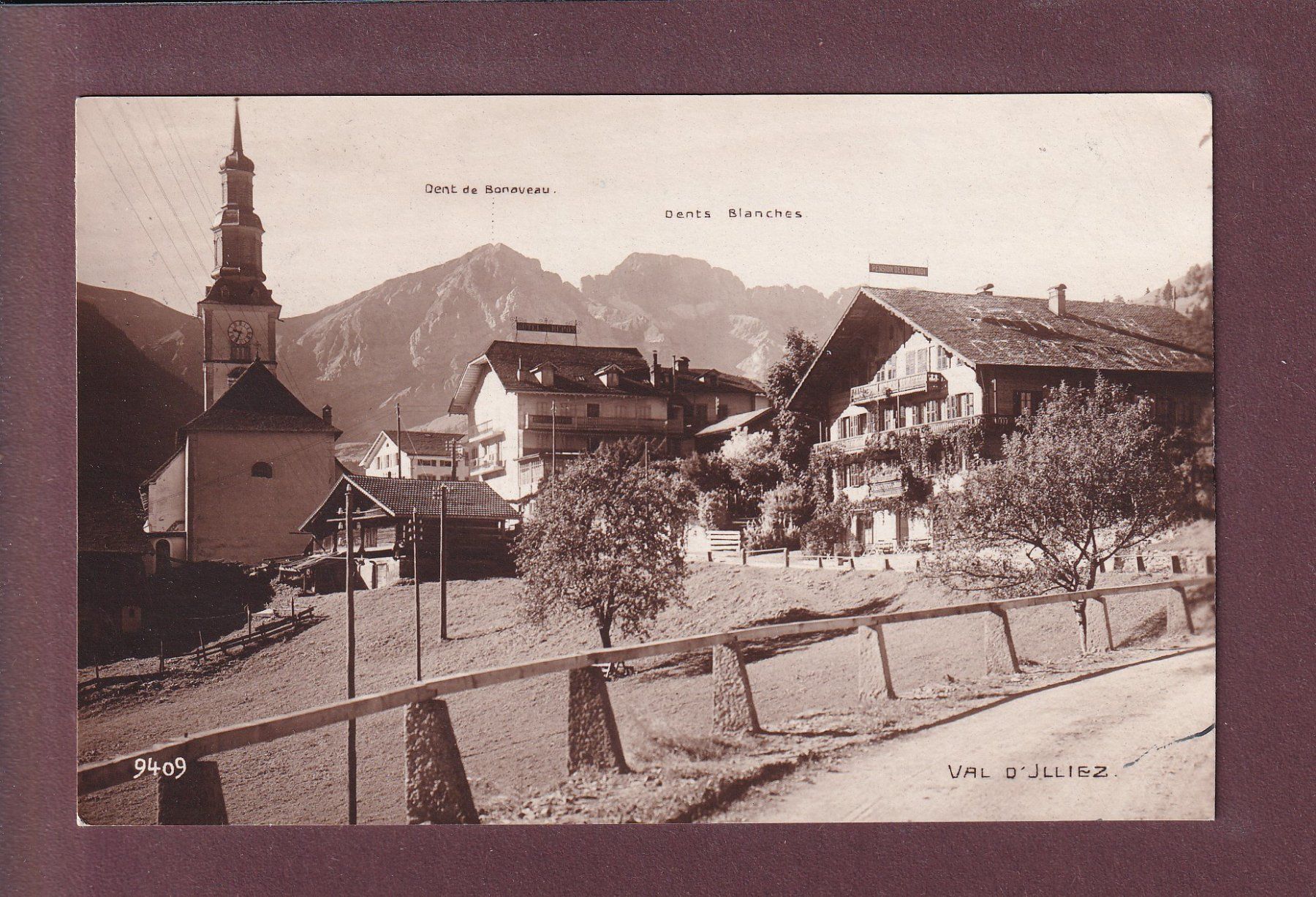 Ansichtskarten: VAL D'ILLIEZ - 1922 – Gebraucht aus Pully von nicecards