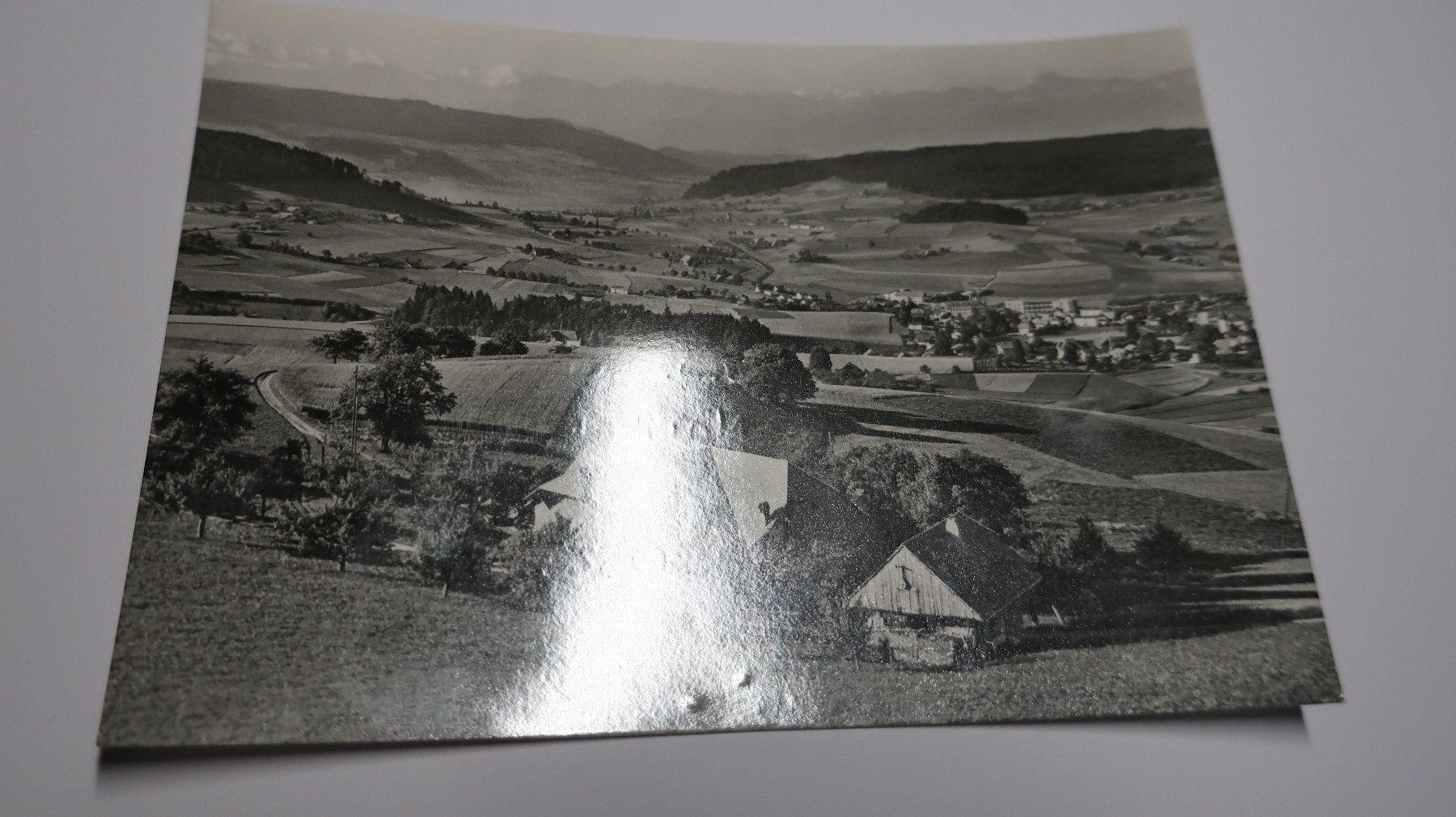 Ansichtskarten: Aussicht vom Ferienheim Gumm Biglen 1976 – Gebraucht aus Cormoret von Pascalll2001 1