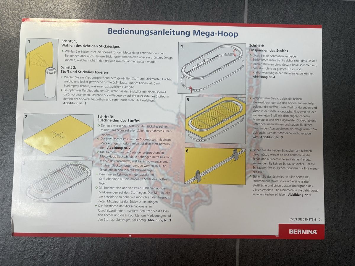 Bernina Cerchi da ricamo: Bernina Mega Stickrahmen - Hoop 150/400 – Nuovo (secondo la descrizione) da Horgen venduto da Spikystar13 4