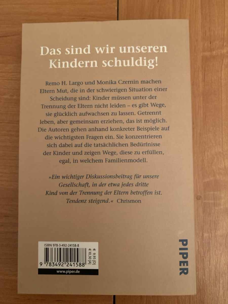 Libri: Remo Largo - Glückliche Scheidungskinder – Nuovo (secondo la descrizione) da Auslikon venduto da Moisefeder 1