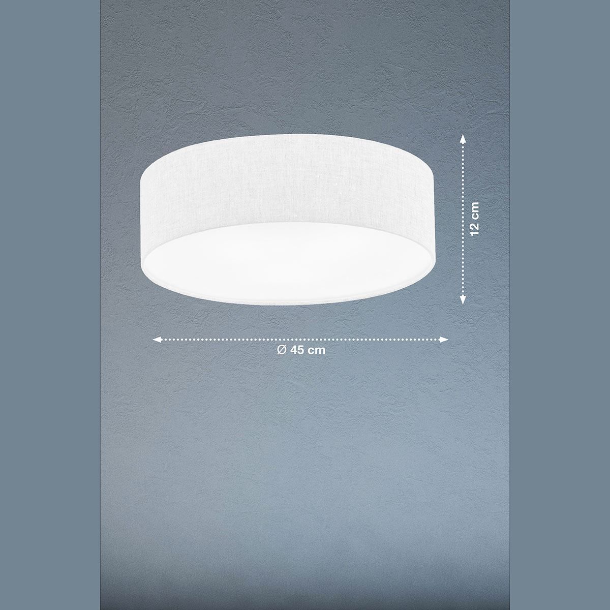 Lampadari & plafoniere: Deckenleuchte, Weiss, Rund, 45 cm Ø – Nuovo (secondo la descrizione) da Kreuzlingen venduto da Smart-Light 1