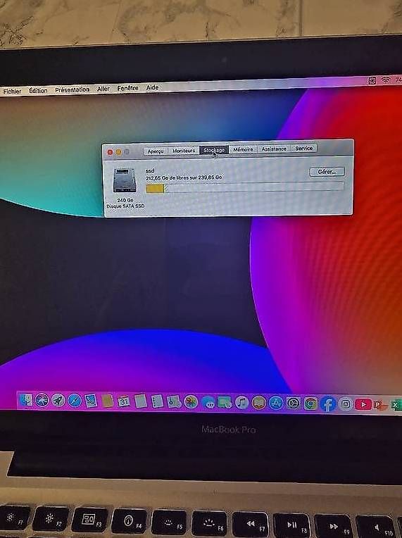 Apple Notebook: MacBook Pro 13| i7| 8Go| SSD 240Go| Microsoft Office – Usato da Renens VD venduto da MTD2211 8